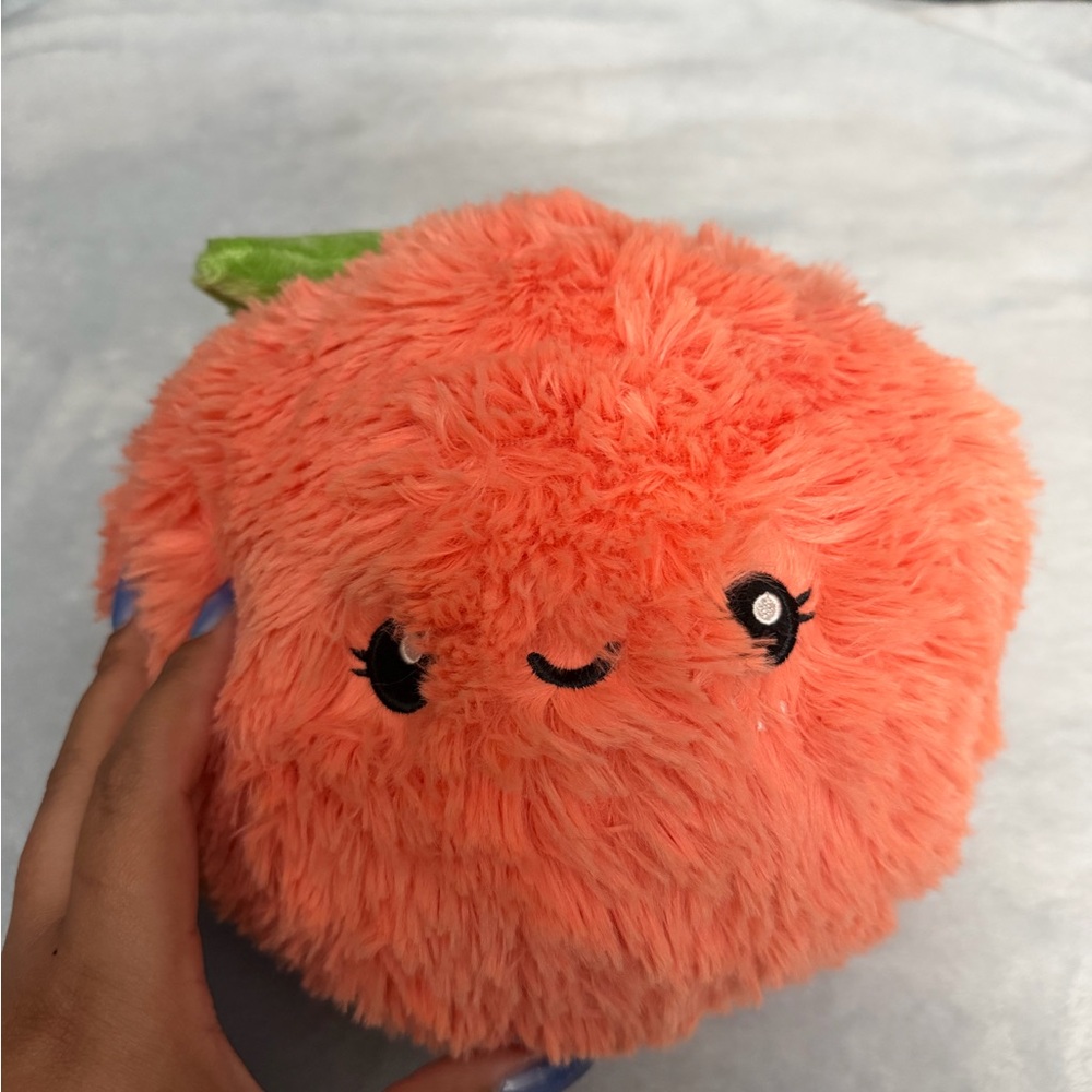 Squishable Plush Peach Squishy Pillow - Coral Orange NWT